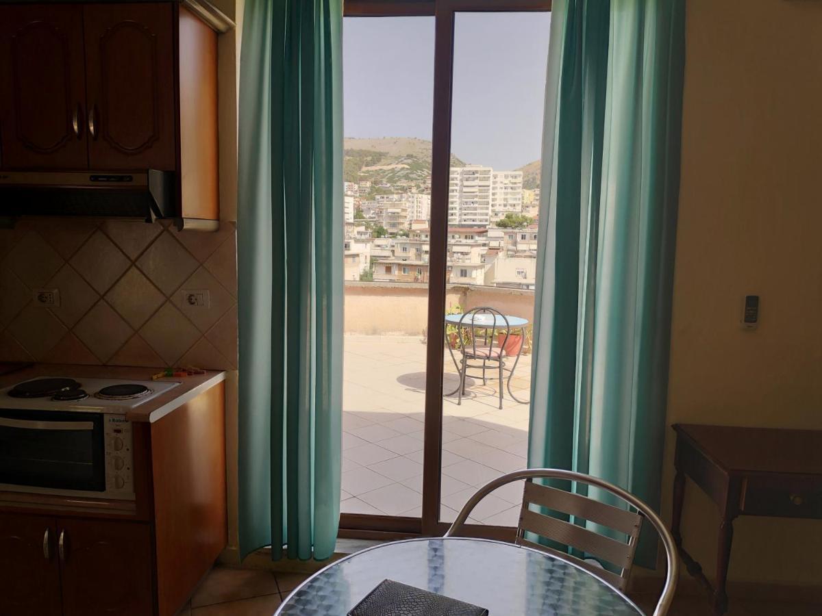 Private Studio Sea View 2 Minutes Away From Beach Saranda Dış mekan fotoğraf