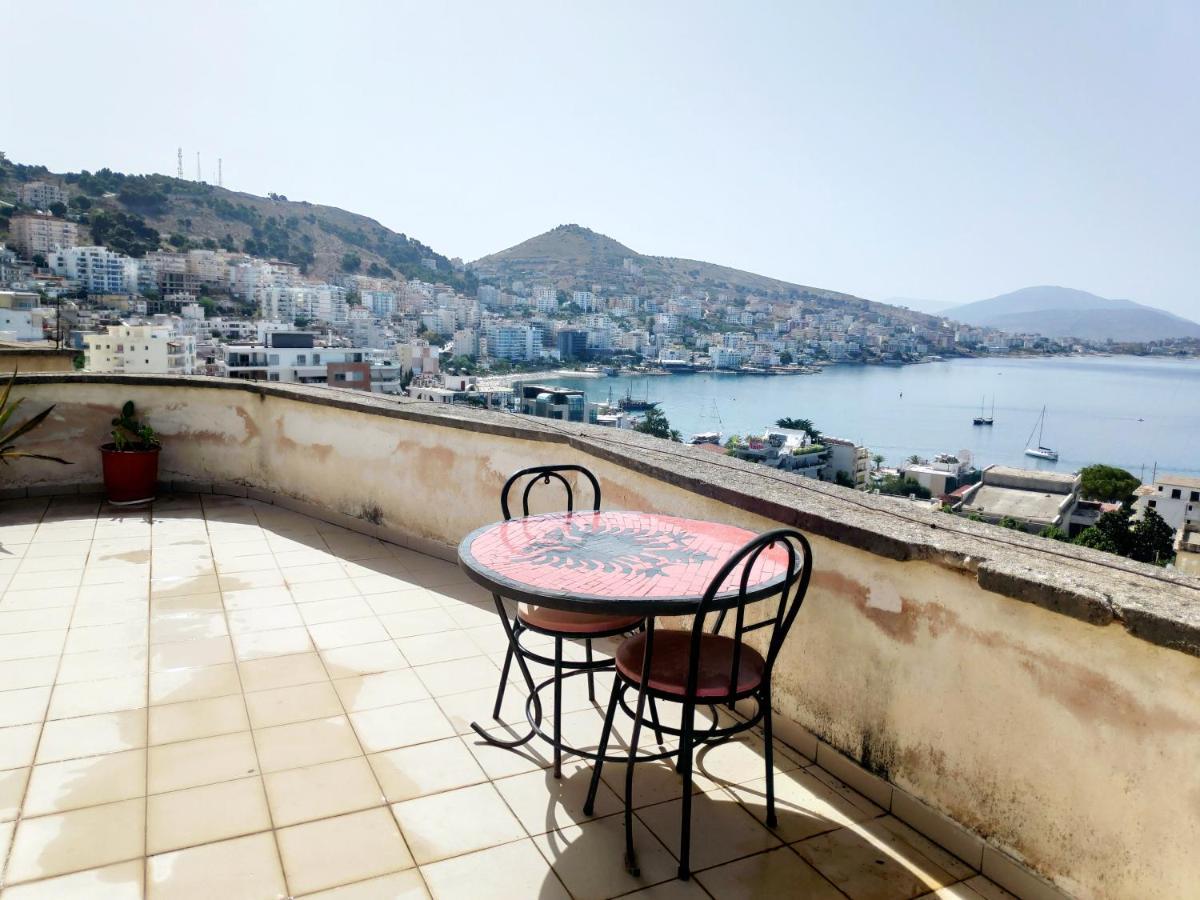 Private Studio Sea View 2 Minutes Away From Beach Saranda Dış mekan fotoğraf