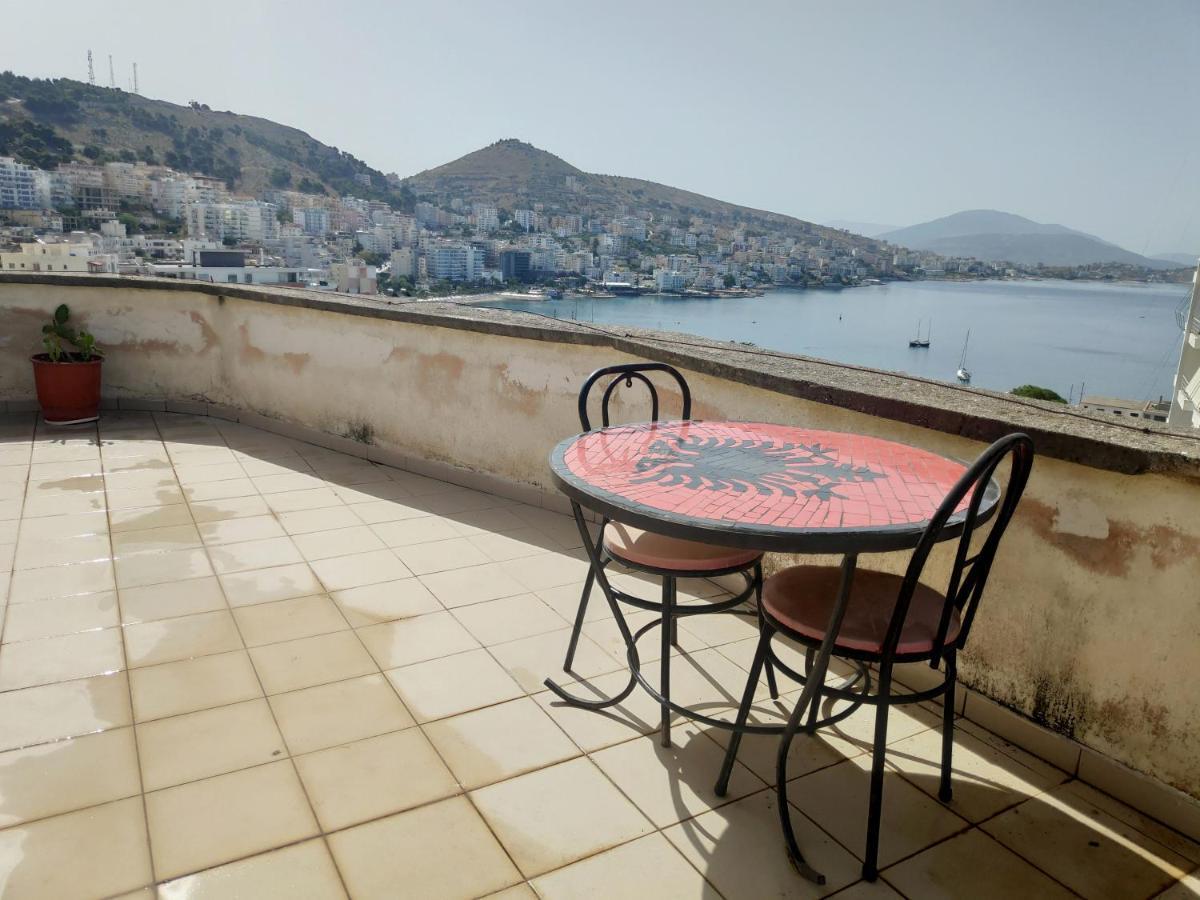 Private Studio Sea View 2 Minutes Away From Beach Saranda Dış mekan fotoğraf