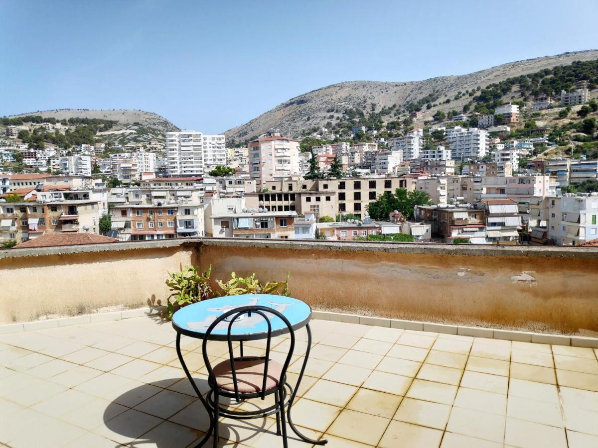 Private Studio Sea View 2 Minutes Away From Beach Saranda Dış mekan fotoğraf